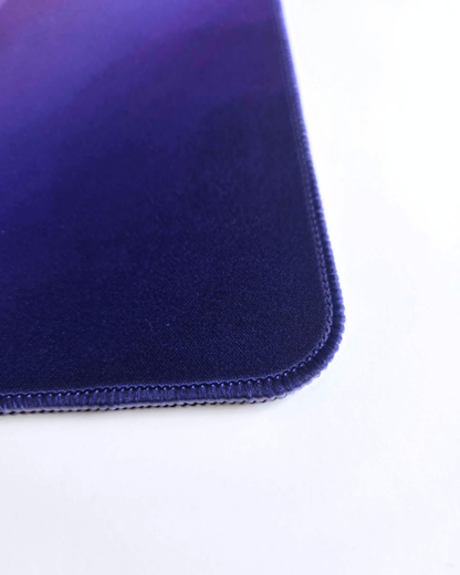 Close-up of a blue fabric texture on a white background