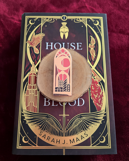 Crescent City Stained Glass Enamel Pin.