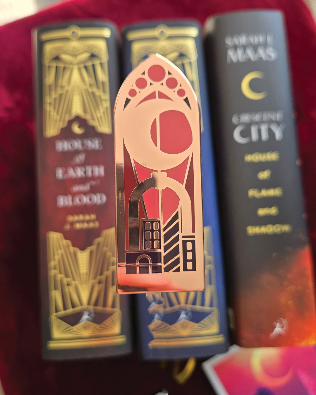 Crescent City Stained Glass Enamel Pin.
