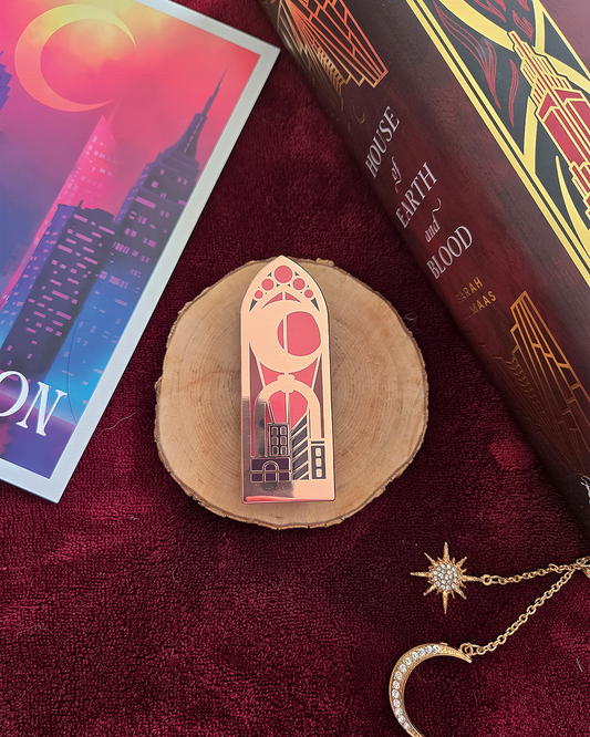 Crescent City Stained Glass Enamel Pin.